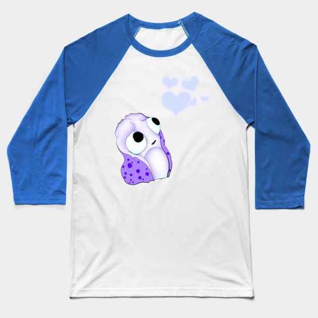 Baby monster and hearts Baseball T-Shirt by stefy